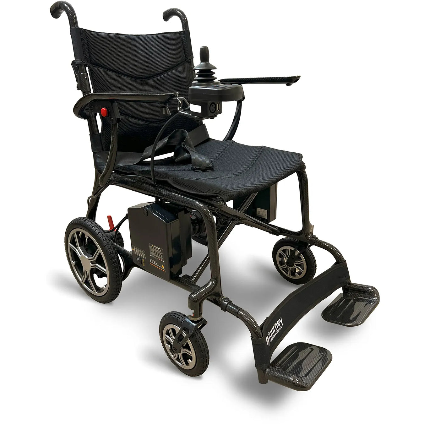 Lightweight Electric Wheelchair with joystick on angle