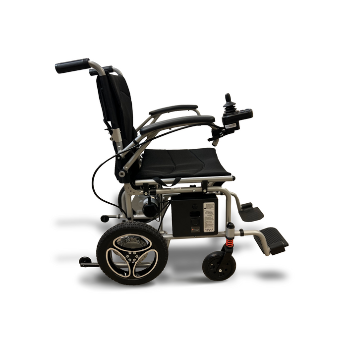 Journey Air Light weight electric wheelchair with right hand joystick facing side on