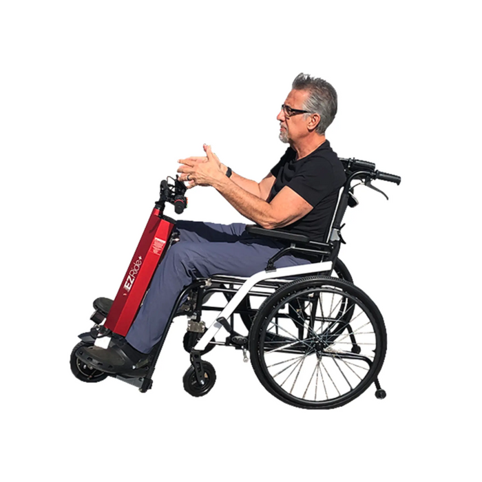 EZ Ride+ Wheelchair Power Assist Attachment - 12mph - MobilityActive -  Shield Innovations