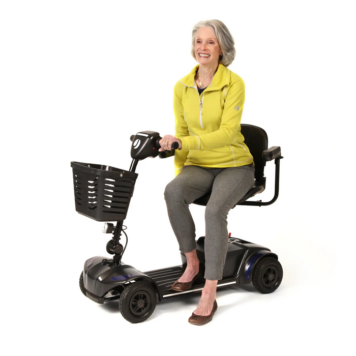 Journey Adventure - Scooter - MobilityActive "woman wearing yellow jacket"