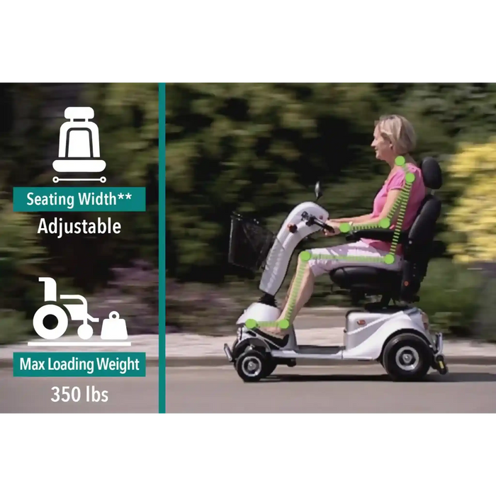 ComfyGo Quingo Flyte Mobility Scooter With MK2 Self Loading Ramp